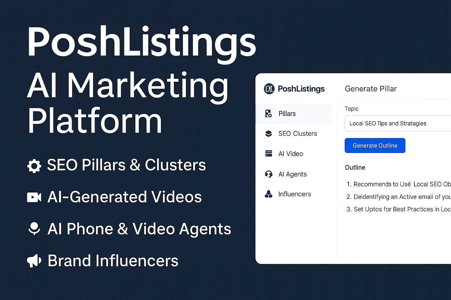 PoshListings Unveils Autonomous AI Agent Suite: A 24/7 Sales Team and Digital Spokesperson for Small Business
